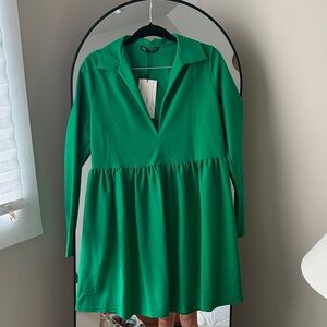 Zara Vibrant Green Mini Dress